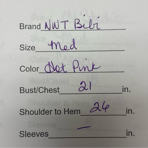 NWT BiBi Neon Pink Knit Sleeveless Sweater Vest Top Women’s M - Picture 8 of 8